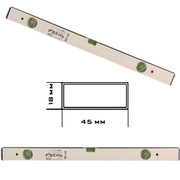 Уровень серебристый алюминиевый